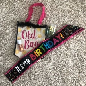30 FLIRTY & THRIVING Birthday Sash & Wine Glass!